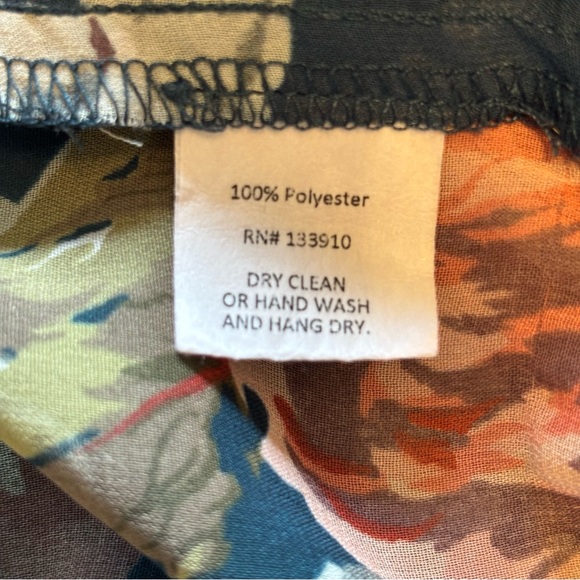 Show Me Your Mumu Teal Sheer Floral Lace up Front Peplum Cottagecore Blouse Sz M - Picture 10 of 15